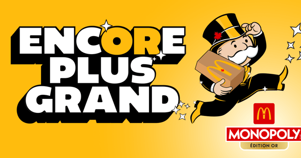McDonald's Canada lance la promotion Monopoly avec plus de 400M$ de prix