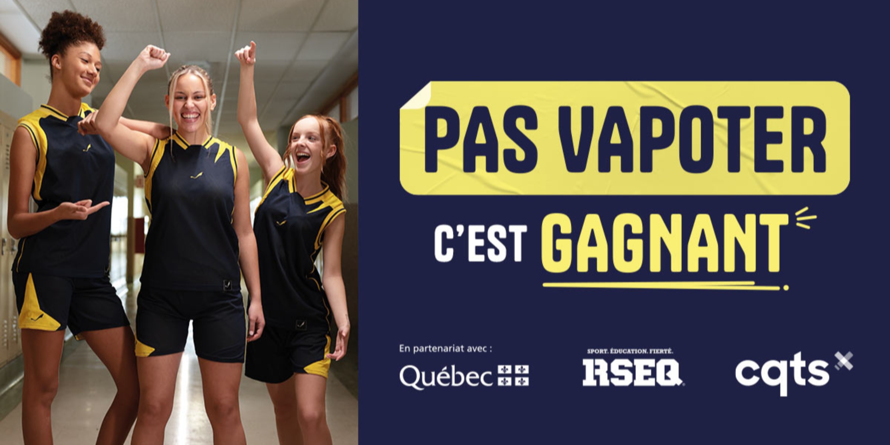 Le CQTS et le RSEQ donnent l'heure juste aux jeunes sur le vapotage |  Grenier aux nouvelles