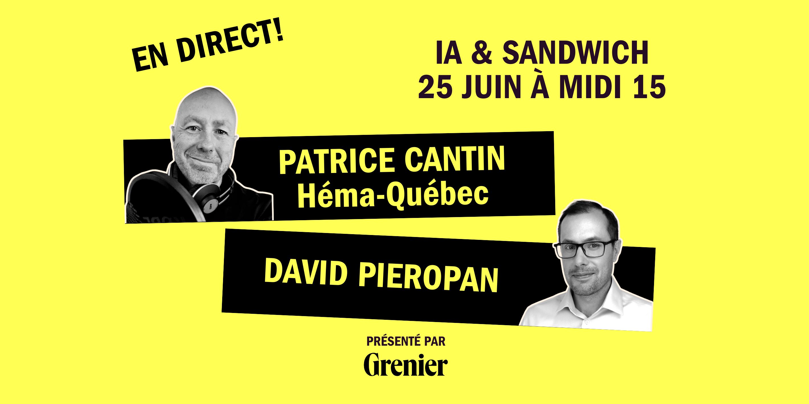 IA & Sandwich avec Héma-Québec