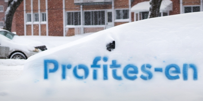 Un «call to action» dans la neige