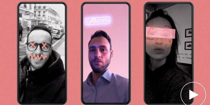 Camden lance ses filtres Instagram en réalité augmentée Camden lance ses filtres Instagram en réalité augmentée